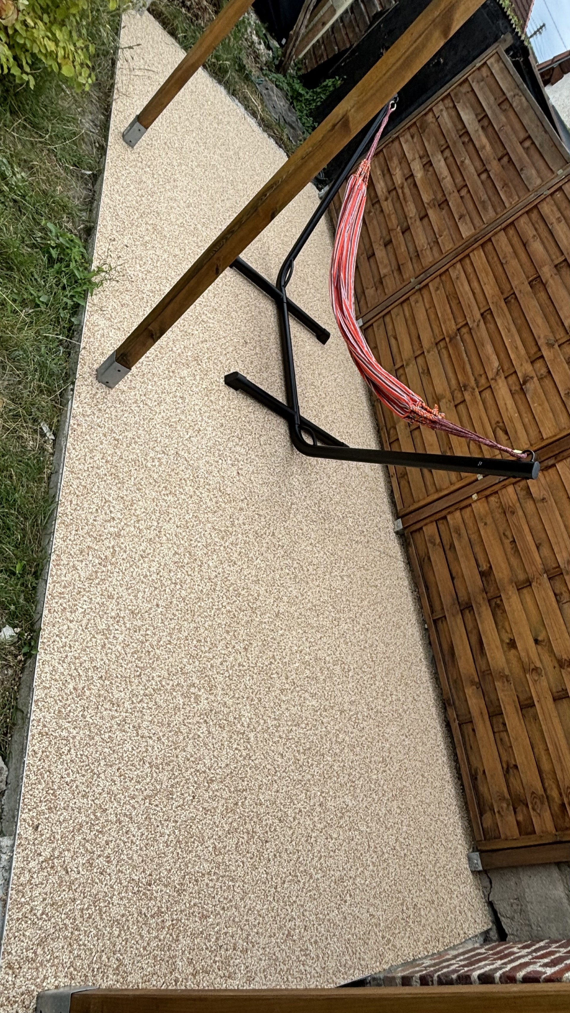 Moquette de pierre — terrasse extérieure